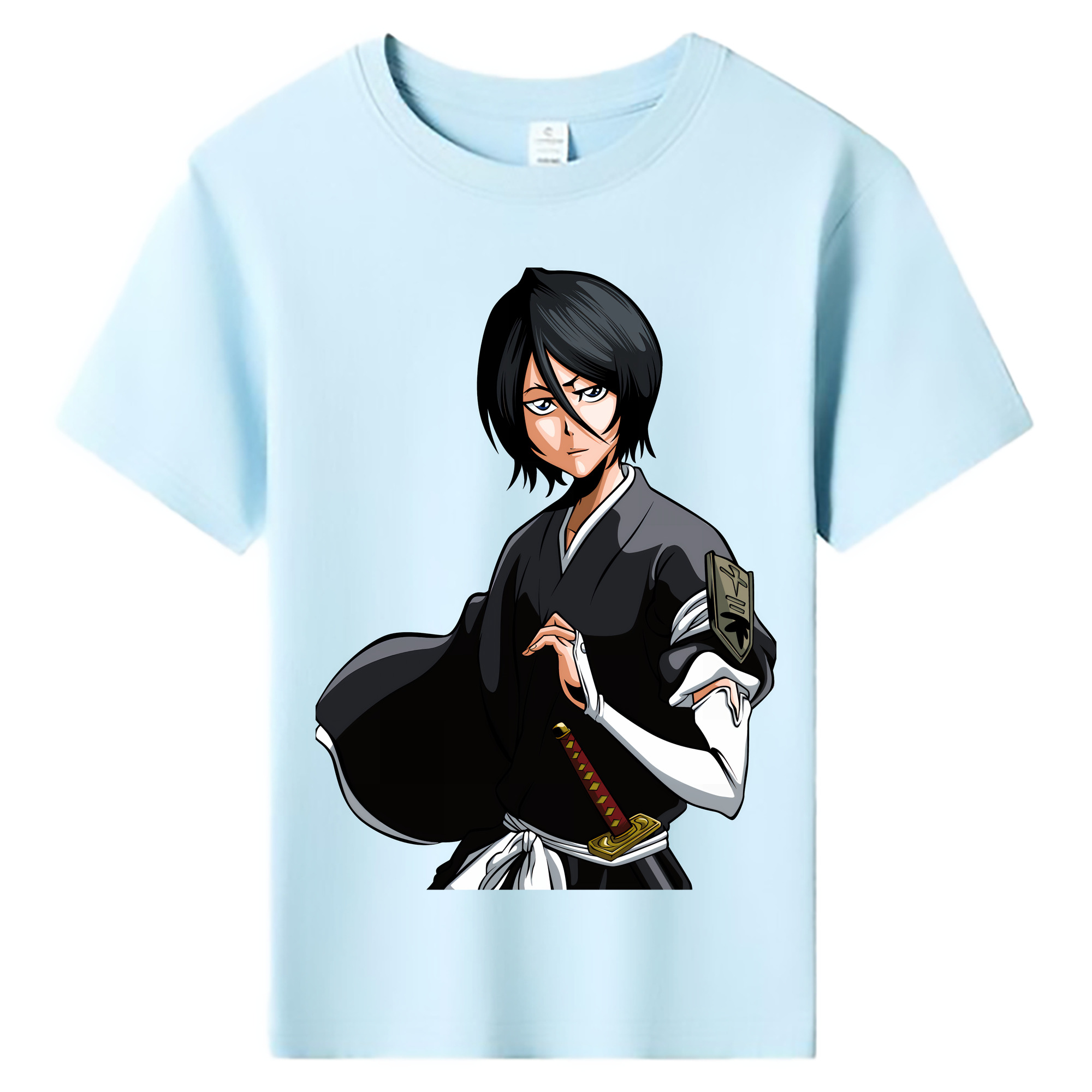 （画像用） ブリーチ 朽木ルキア BLEACH Kuchiki Rukia 綿100％キッズTシャツ（フロントプリント）